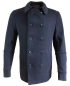 Preview: Geb. Weis maskuliner Caban Pea Coat dunkelblau