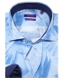 Preview: Giordano Langarmhemd Modern Fit blau weiss Naturdesign