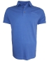 Preview: Giordano Polo Shirt mit Brusttasche und Ziertuch in blau