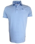 Preview: Giordano Polo Shirt mit Brusttasche und Ziertuch in hellblau