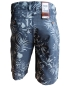 Preview: Hattric Short Tailored Denim dunkelblau Floralmuster