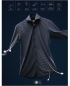 Preview: IOS Langarm Shirt Slim Fit Jersey superstretch schwarz Haikragen