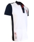 Preview: Impulso Polo Shirt Yachting Club in weiss rot marine mit Stickerei