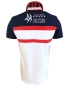 Preview: Impulso Polo Shirt Yachting Club in weiss rot marine mit Stickerei