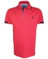 Preview: Impulso Polo Shirt Yachting Club in rot marine Sticklabel