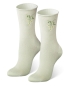 Preview: 1 Paar von Jungfeld Damen Socken rosa mint blau Stickmotiv Blume