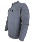 Preview: Maselli Troyer Stehkragen Pullover mit Zopfmuster in grau