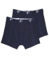 Preview: R2 Amsterdam Doppelpack Boxer Short dunkelblau uni