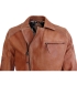 Preview: Radloff Lederjacke Motoradstyle Modell Sharp cognac