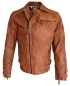 Preview: Radloff Lederjacke Motoradstyle Modell Sharp cognac