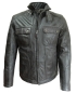 Preview: Radloff maskuline Lederjacke anthrazit Motoradjacke