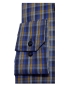 Preview: eterna Modern Fit Langarmhemd Karodesign in blau braun