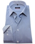 Preview: eterna Modern Fit Langarmhemd Chambray in blau melange