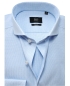 Preview: eterna Slim Fit Langarmhemd hellblau mit Minidesign Ton in Ton