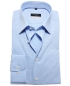 Preview: eterna Slim Fit Langarmhemd hellblau Minidesign Ton in Ton