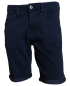 Preview: Hattric Jeans Bermuda Stretch blau Denim mit Saumumschlag