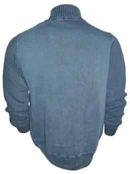 Baileys Troyer Stehkragenpullover in indigo Perlfangstrick