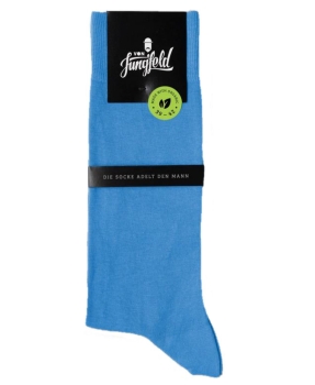 von Jungfeld 1 Paar Herrensocken in mittelblau Bermuda