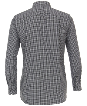 Casa Moda Premium Comfort Fit Langarmhemd in anthrazit grau Minikaro