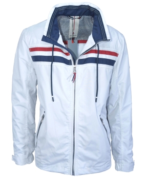 Cabano New Canadian Jacke Maritim mit Kapuze silbergrau