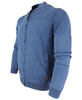 Baileys modischer Cardigan in indigoblau mit Reißer