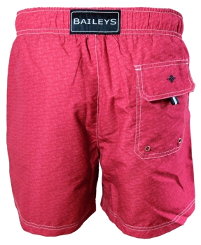 Baileys Swim Short Beach in rot mit Minimuster