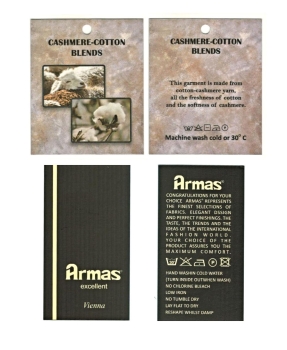 ARMAS Weste Glattstrick Cotton-Cashmere Blend in grün melange