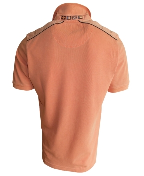 Baileys Polo Shirt Piqué PACIFIC in orange garmed wash