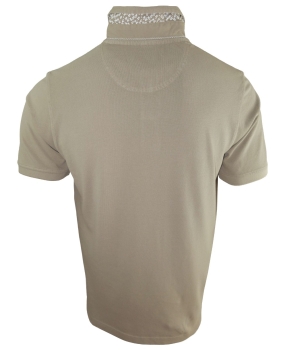 Baileys Polo Shirt Vintage camel mit Knebelverschluss