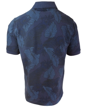 Baileys Poloshirt Floral Print in dunkelblau schwarz