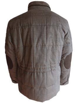 Baileys maskuline Steppjacke in braun Karodesign