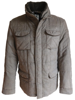 Baileys maskuline Steppjacke in braun Karodesign