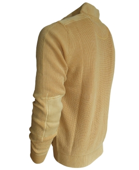 Baileys Troyer Stehkragen Pullover in safran Perlfangstrick