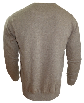 Baileys modischer V-Neck Pullover in camel melange