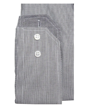 Ben Green Redline Regular Fit Langarmhemd in schwarz weiss Feinstreifen