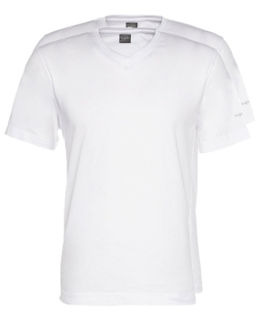 Bugatti V-Neck T-Shirt Doppelpack weiss