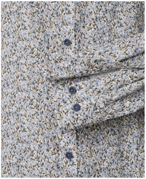 Preview: Casa Moda Langarm Twill in beige grau Floral Print Preview: Casa Moda Langarm Twill in beige grau Floral Print