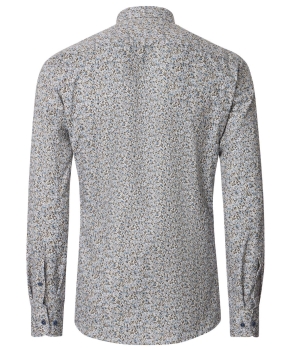 Preview: Casa Moda Langarm Twill in beige grau Floral Print Preview: Casa Moda Langarm Twill in beige grau Floral Print