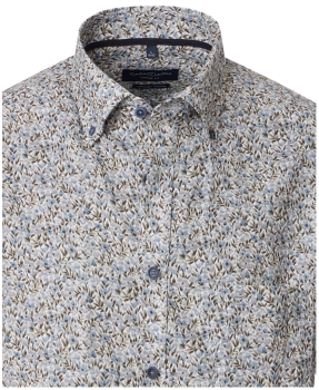 Preview: Casa Moda Langarm Twill in beige grau Floral Print Preview: Casa Moda Langarm Twill in beige grau Floral Print
