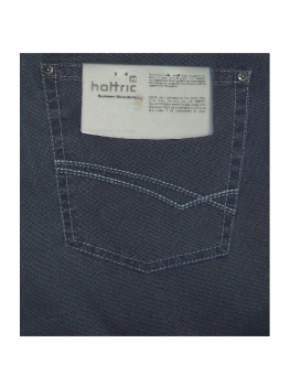 Hattric Jeans Hardy in blaugrau Feinstruktur