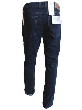 Hattric Thermo Jeans Henk 5 Pocket Stil in dark blue mit Karofutter