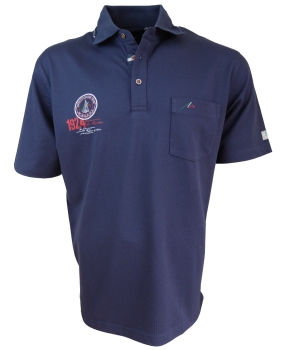 Maselli Poloshirt SAILING in marine Print Stickerei in weiss rot