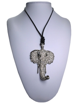 Modische Damen Halskette mit Elefant KE-60