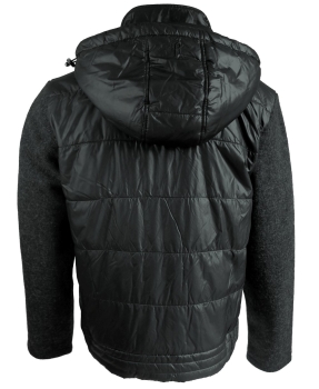 Radloff Jacke Steppjacke mit abtrennbarer Kapuze anthrazit schwarz