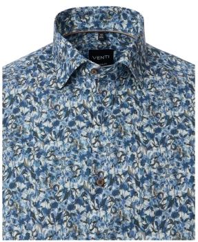 Preview: Venti Modern Fit Langarmhemd blau multicolor Natur Print Preview: Venti Modern Fit Langarmhemd blau multicolor Natur Print