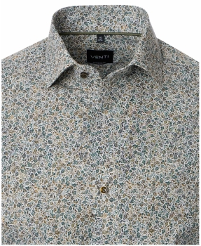 Venti Modern Fit Langarmhemd grün multicolor Natur Print