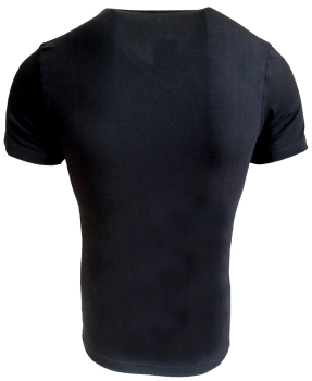 u-wear T-Shirt V-Neck Transparent schwarz