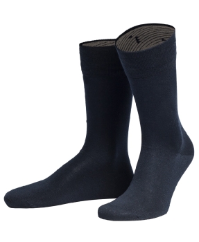 von Jungfeld 3er Box Business Socken in schwarz mittelblau dunkelblau