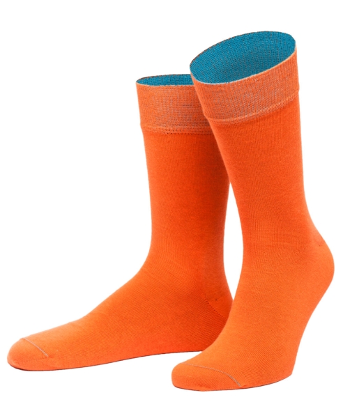 von Jungfeld 1 Paar Herrensocken in orange Therakien