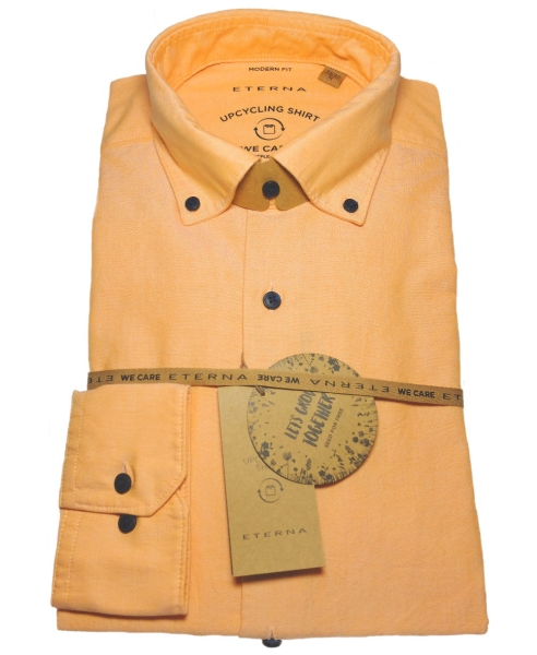 eterna UPCYCLING SHIRT Modern Fit Langarmhemd in orange